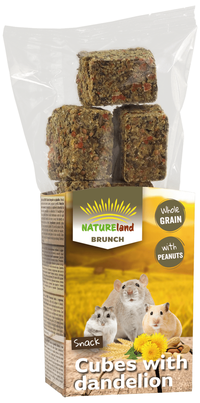 Pochoutka Nature Land Brunch celozrnné kostky s pampeliškou 90g