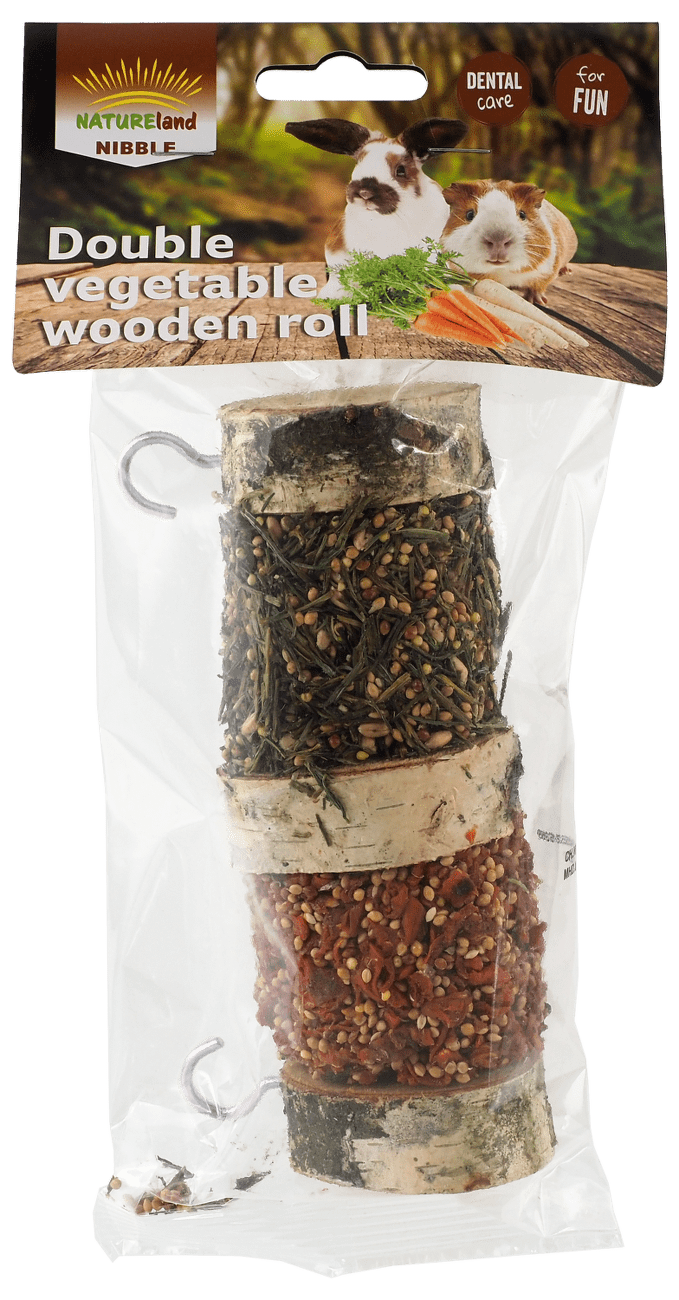 Pochoutka Nature Land Nibble válec dva druhy zeleniny 160g