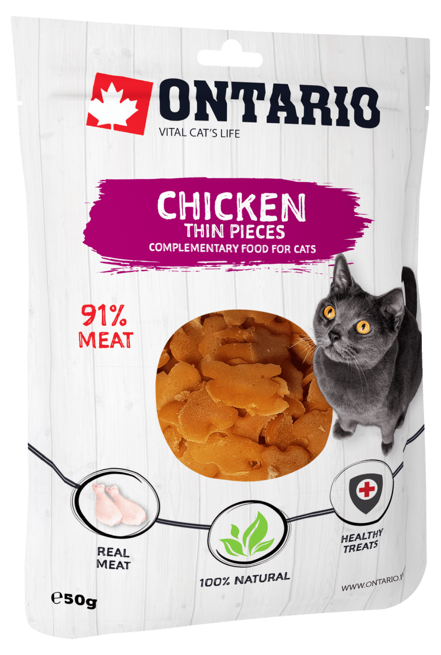 Pochoutka Ontario kuřecí tenké kousky 50g