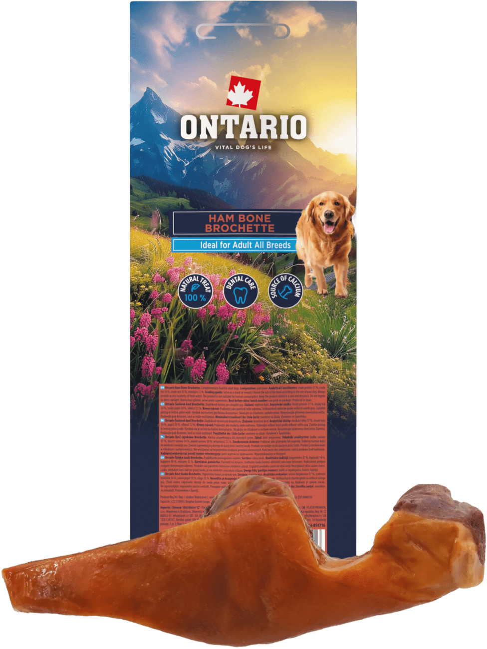 Pochoutka Ontario vepřová kost Brochette