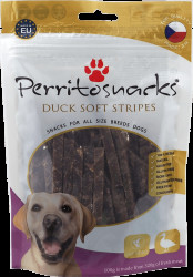 Pochoutka Perrito Duck Soft stripes 100g