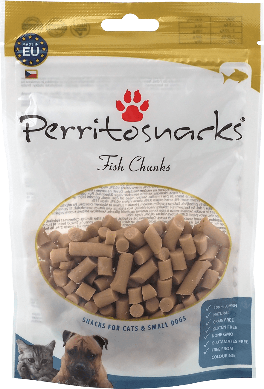 Pochoutka Perrito Fish Chunks 100g
