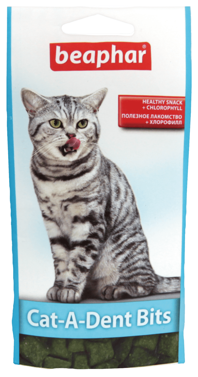 Pochoutka pro zdravé zuby Beaphar Cat-A-Dent Bits 35 g
