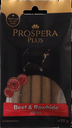 Pochoutka Prospera Plus Hovězí a surová kůže tyčinka 5ks 7,5cm