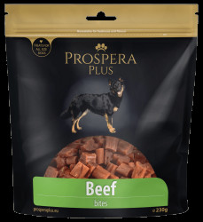 Pochoutka Prospera Plus kousky z hovězího masa 230g