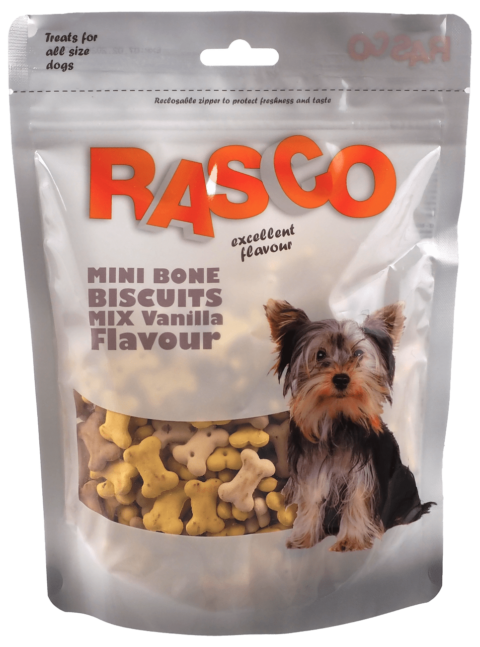 Pochoutka Rasco Mini sušenky kosti mix vanilková příchuť 2,2cm 250g