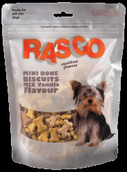 Pochoutka Rasco Mini sušenky kosti mix vanilková příchuť 2,2cm 250g