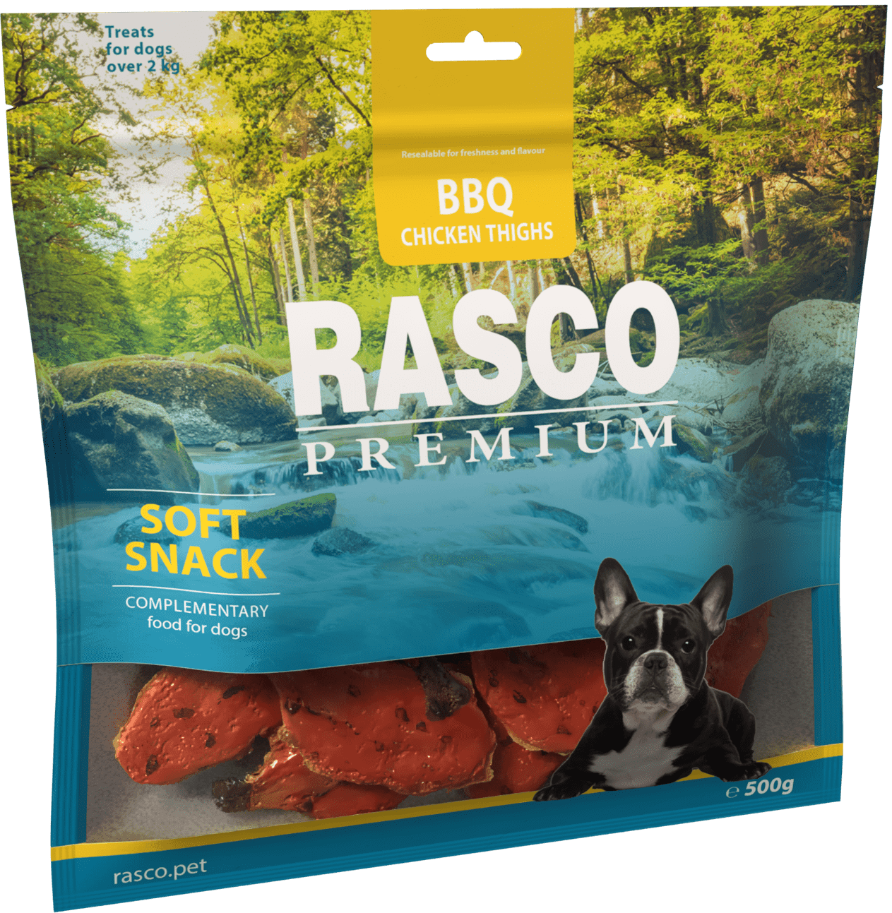 Pochoutka Rasco Premium BBQ Kuřecí stehna 500g