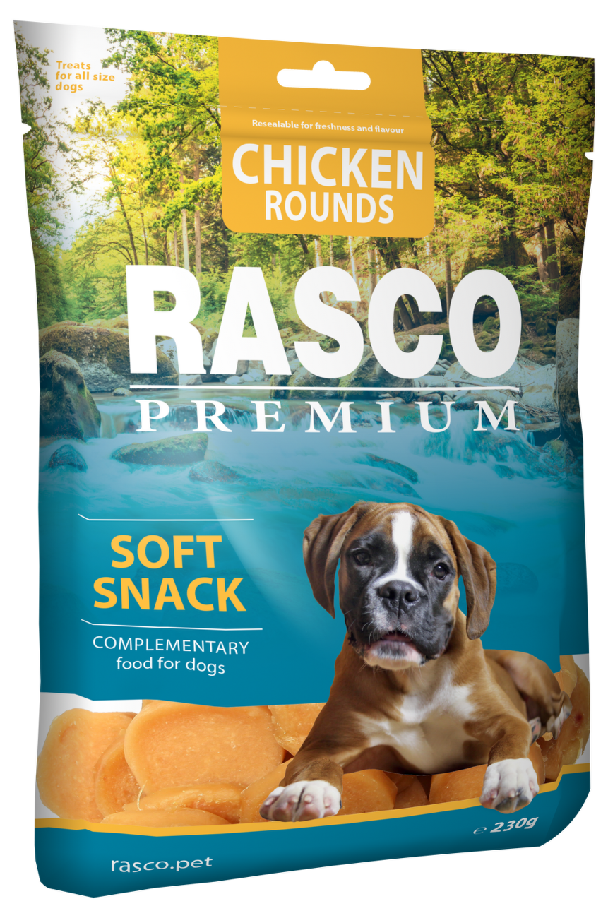Pochoutka Rasco Premium kolečka z kuřecího masa 230g