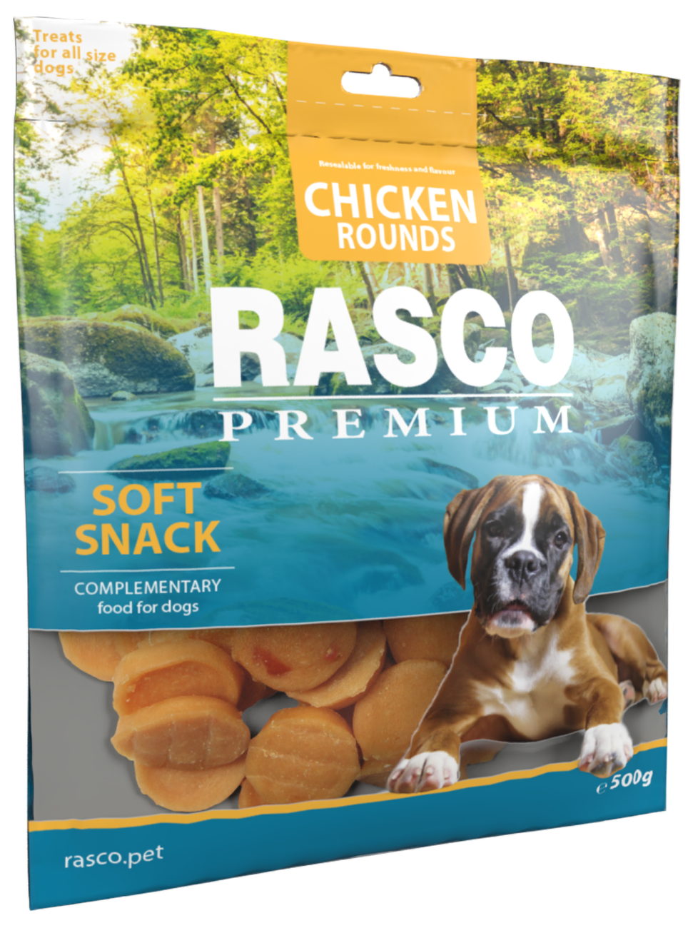 Pochoutka Rasco Premium kolečka z kuřecího masa 500g