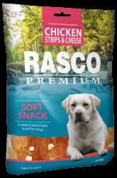 Pochoutka Rasco Premium proužky kuřecí se sýrem 230g
