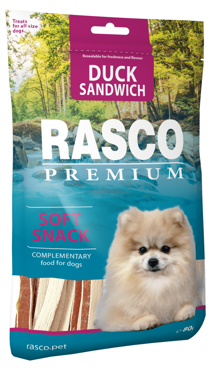 Pochoutka Rasco Premium sendviče z kachního masa 80g