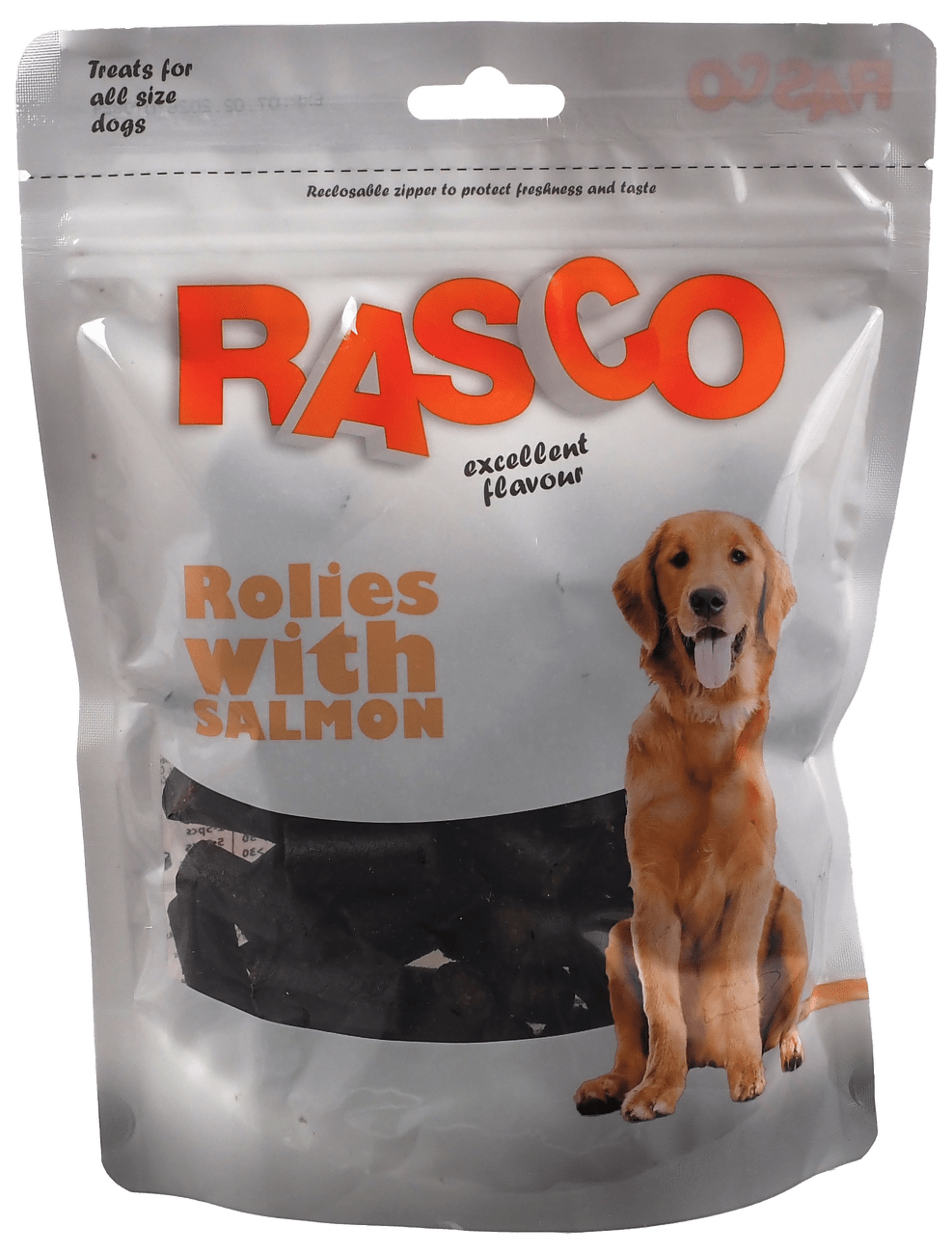 Pochoutka Rasco Rolky s lososem 3cm 450g