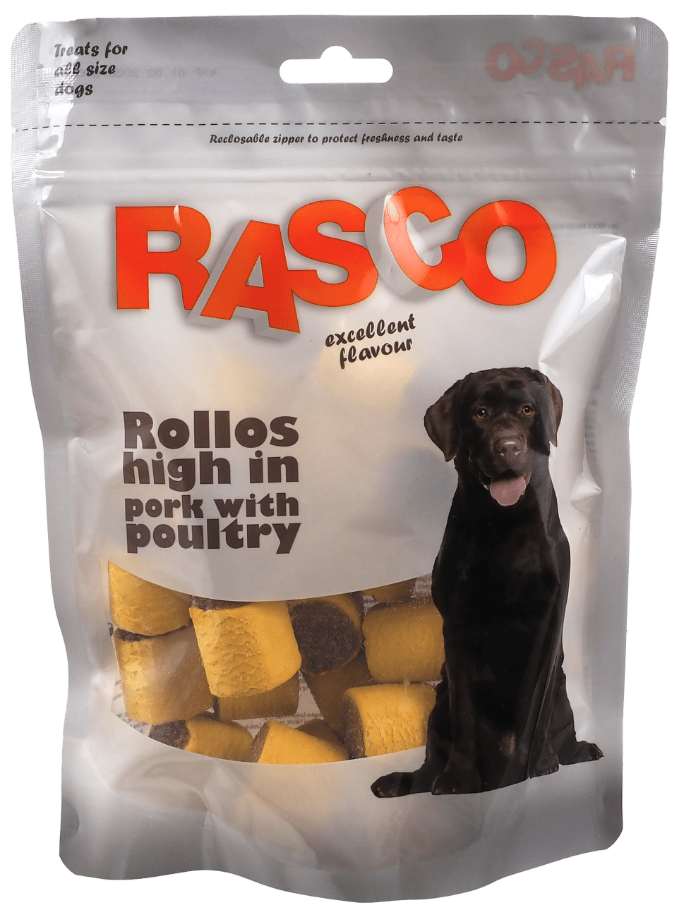 Pochoutka Rasco Rolky s vysokým obsahem vepřového s drůbežím 3cm 320g