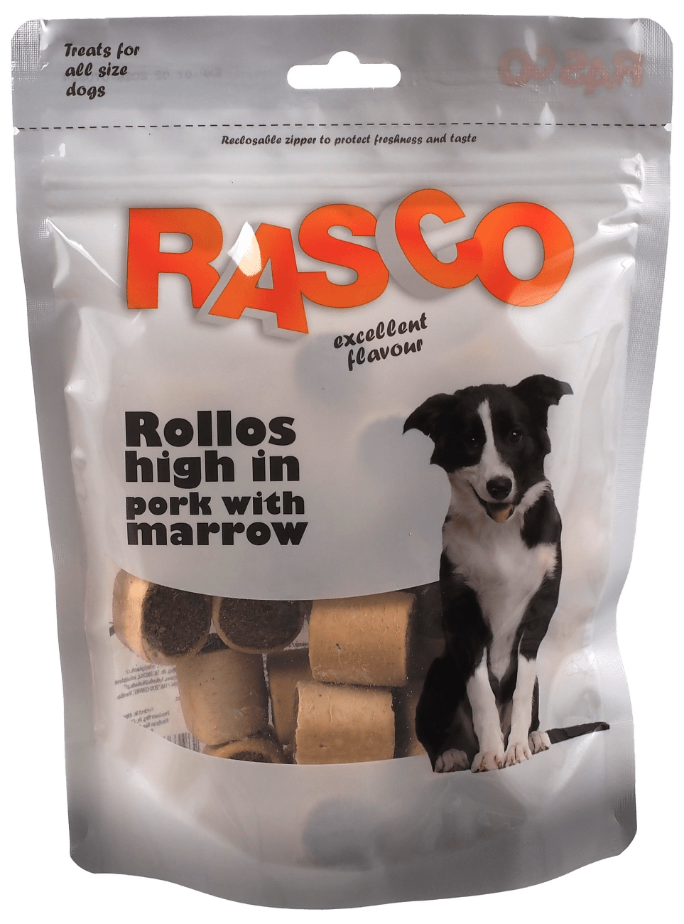 Pochoutka Rasco Rolky s vysokým obsahem vepřového s morkem 3cm 320g