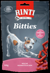 Pochoutka RINTI Extra Bitties karotka + špenát 100g
