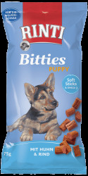 Pochoutka Rinti Extra Bitties Puppy kuře+hovězí 75g