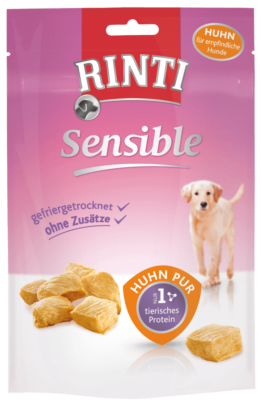 Pochoutka Rinti Extra Sensible kuře Freeze-Dried 120g