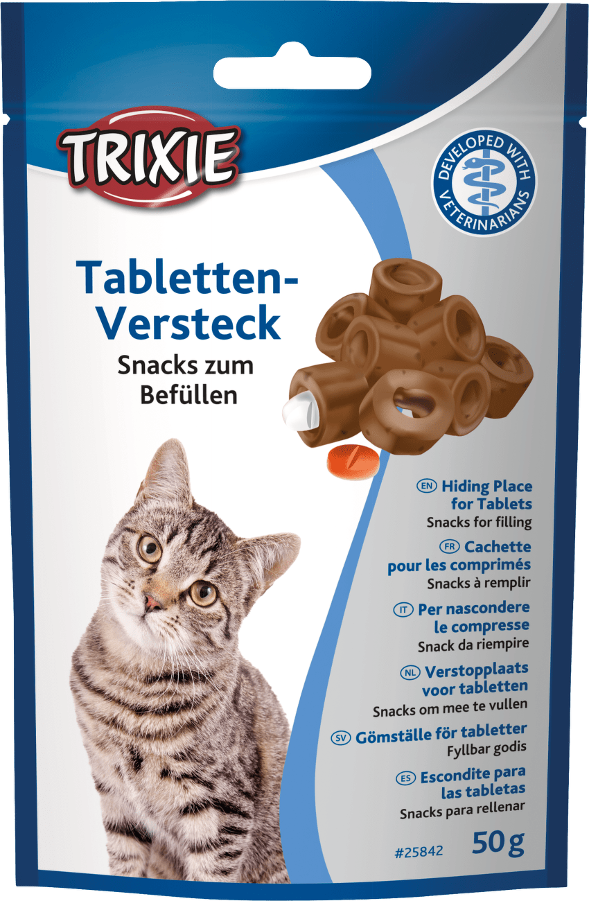 Pochoutka skrýš na tablety pro kočky Trixie 100 g