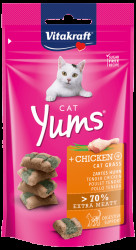 Pochoutka Vitakraft Cat Yums kuře s kočičí trávou 40g