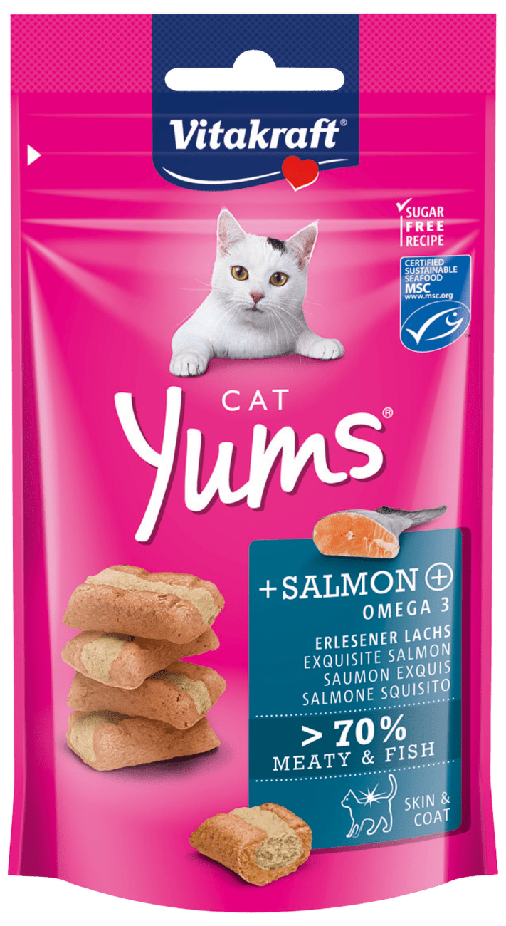 Pochoutka Vitakraft Cat Yums s lososem 40g