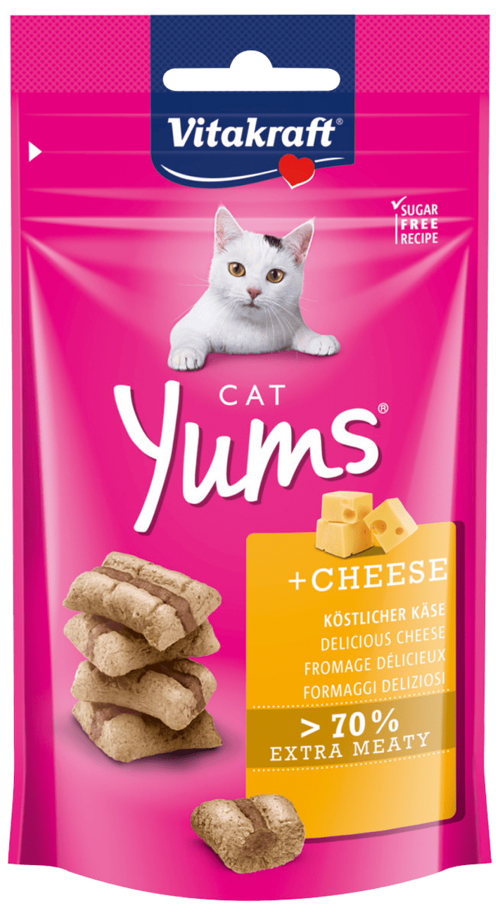 Pochoutka Vitakraft Cat Yums se sýrem 40g