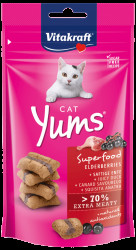 Pochoutka Vitakraft Cat Yums Superfood kachna s bezinkou 40g