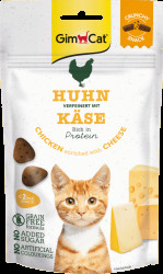 Pochoutky GimCat Crunchy Snacks kuře se sýrem 50 g