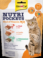 Pochoutky GimCat Nutri Pockets Malt & Vitamin Mix 150 g