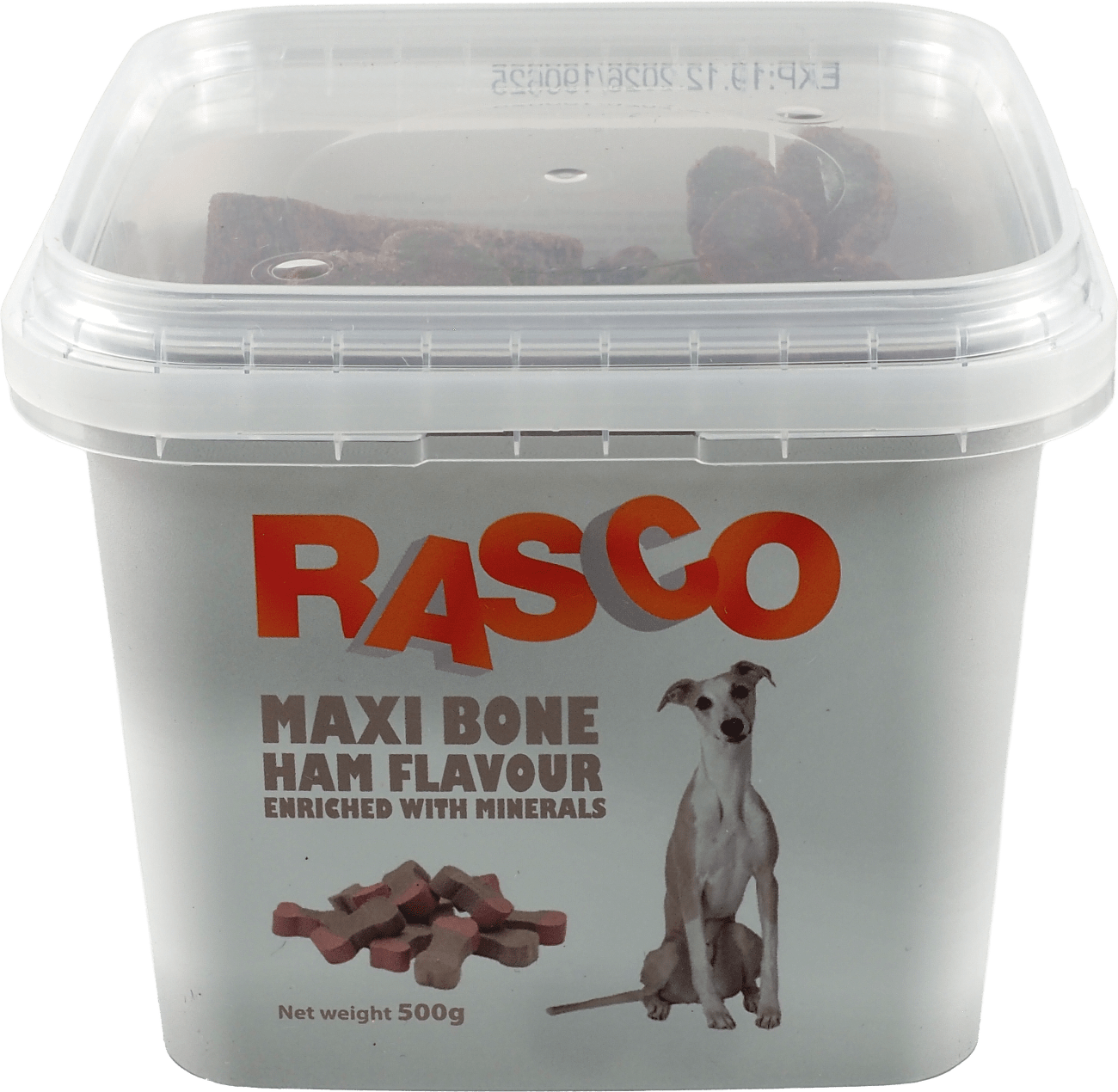 Pochutka Rasco Maxi kost šunková s minerály 5cm 500g