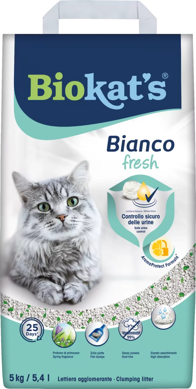 Podestýlka Biokat's Bianco Fresh Control 5 kg
