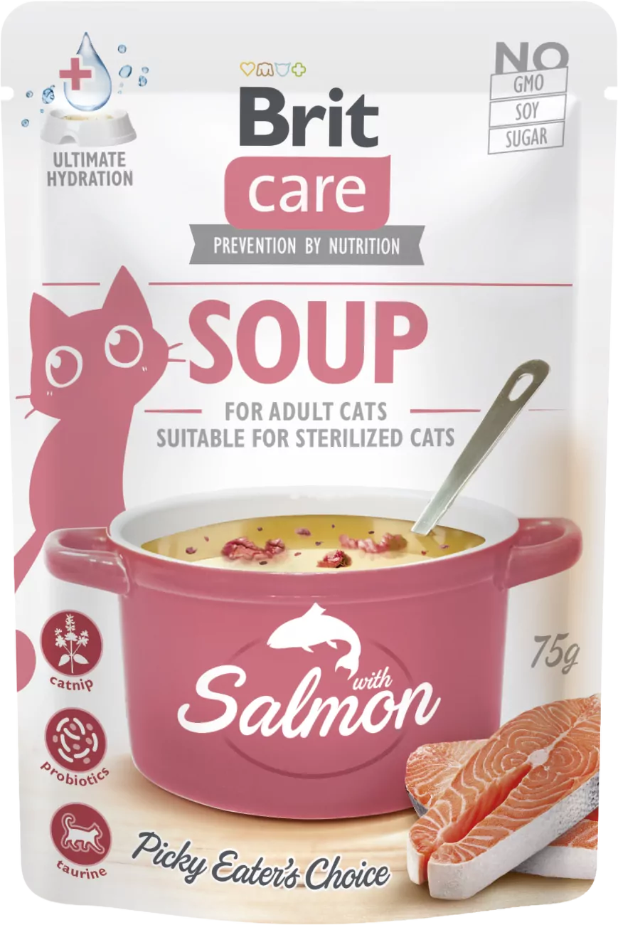 Polévka Brit Care Cat s lososem 75 g