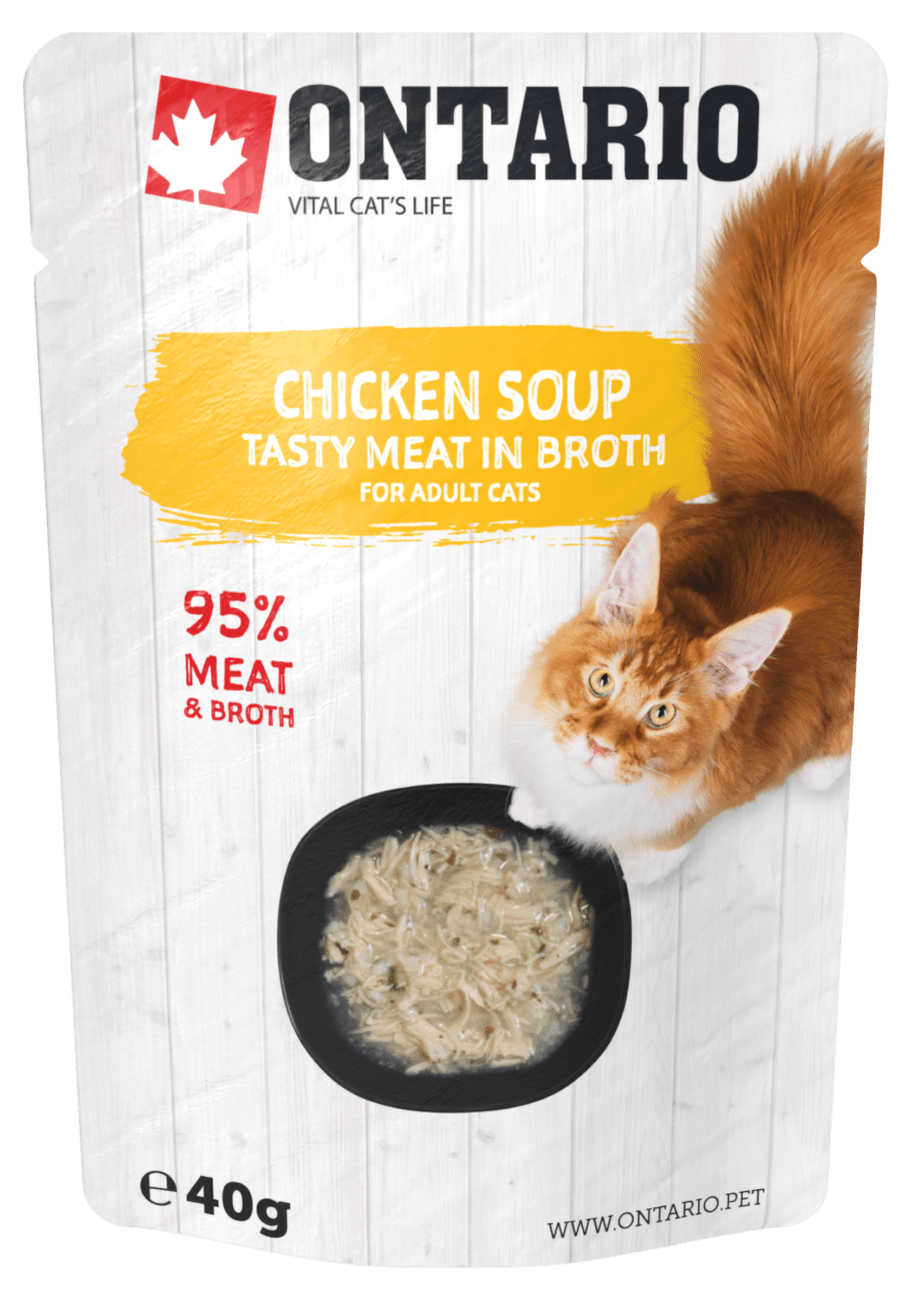 Polévka Ontario Cat Soup Chicken with vegetables 40g