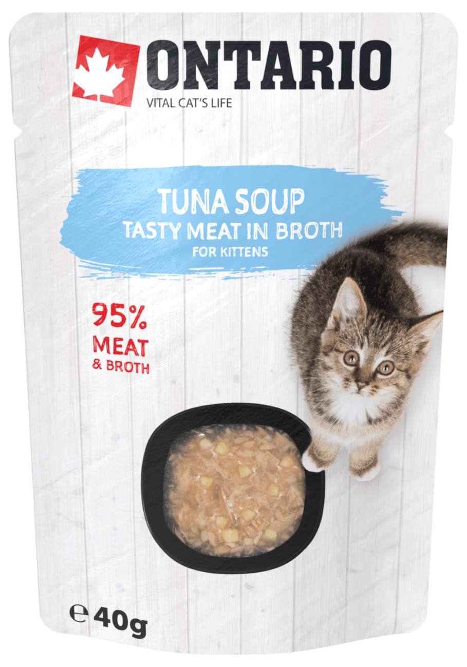 Polévka Ontario Kitten Soup Tuna, Rice & Vegetable 40g