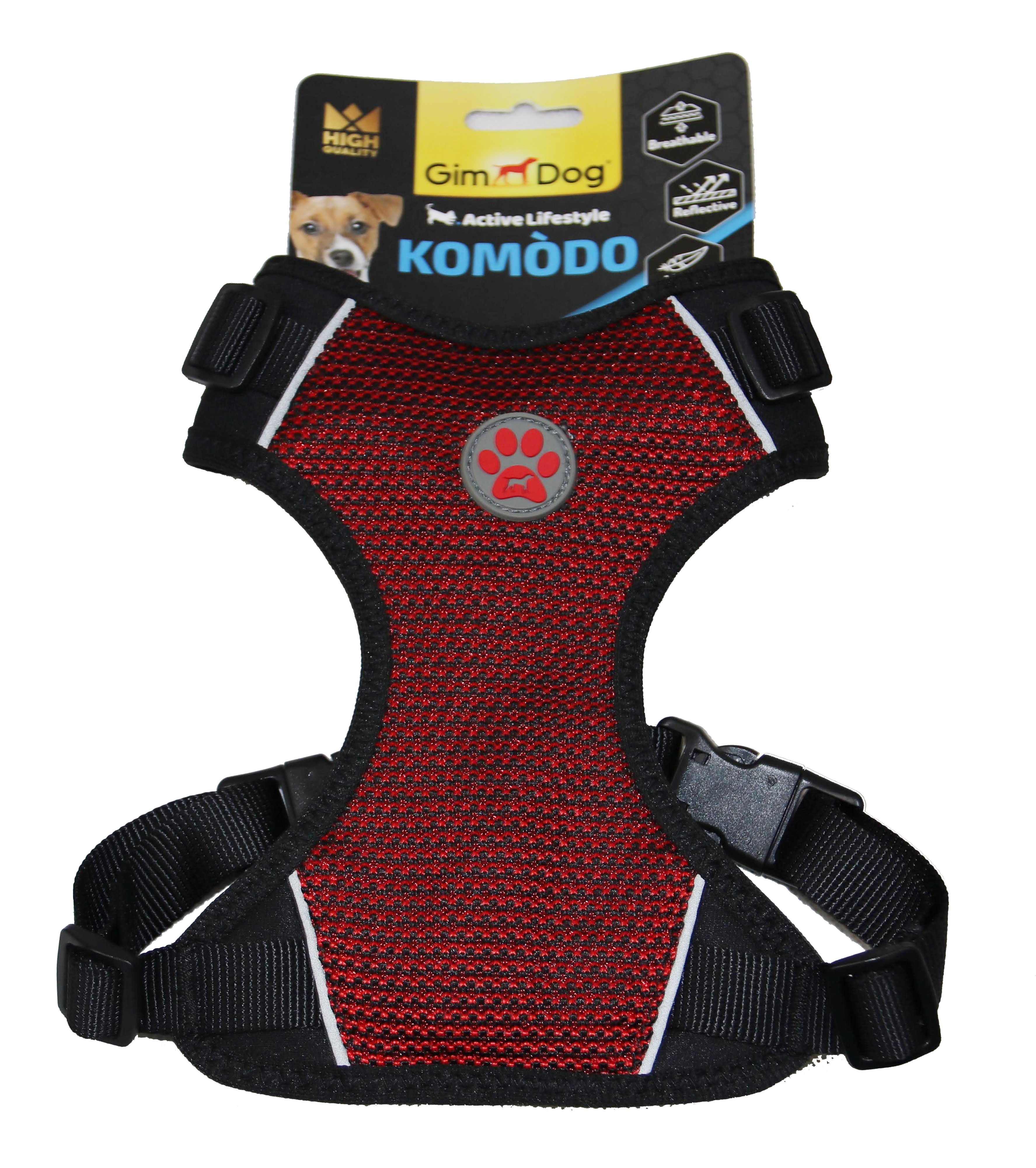 Postroj Gimborn Komodo XXS 30-40 cm červený