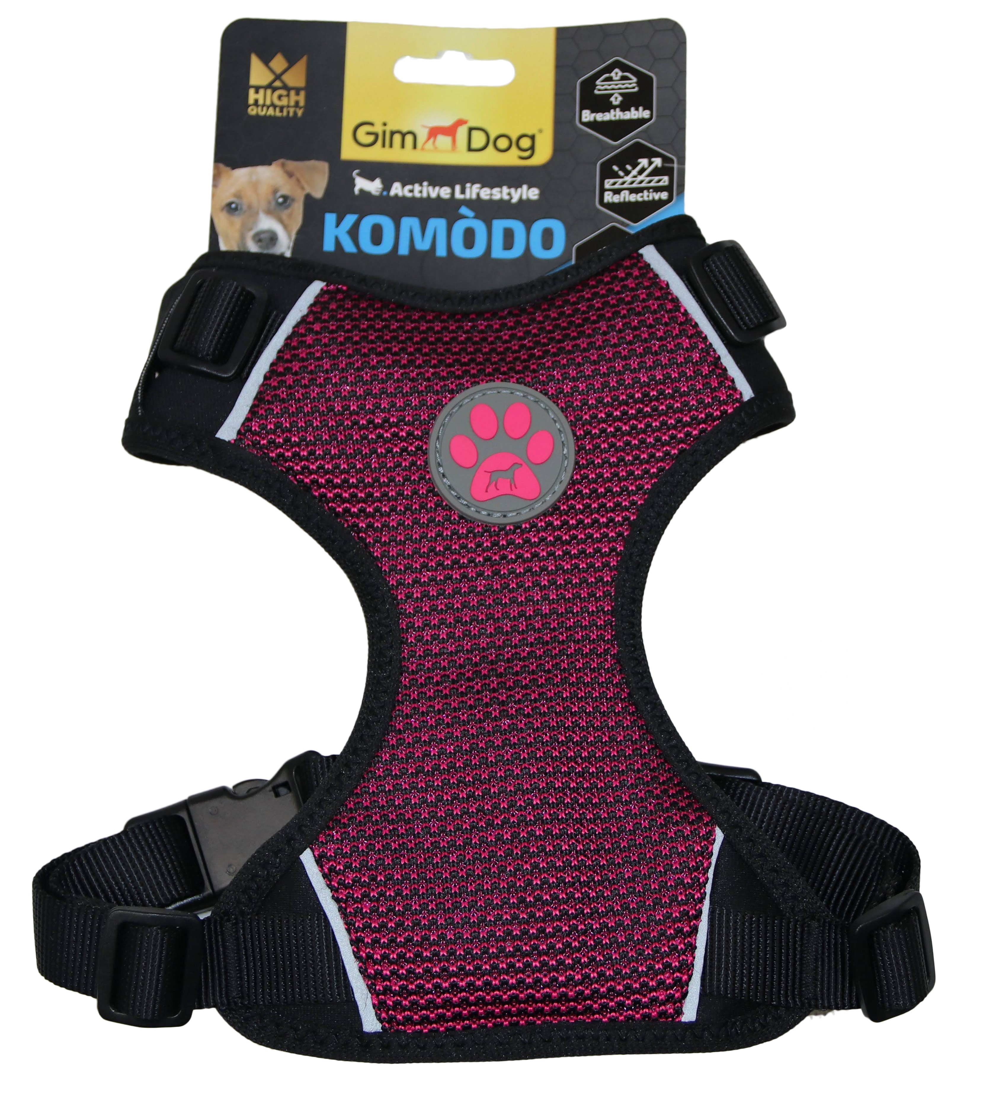 Postroj Gimborn Komodo XXS 30 - 40 cm vínový