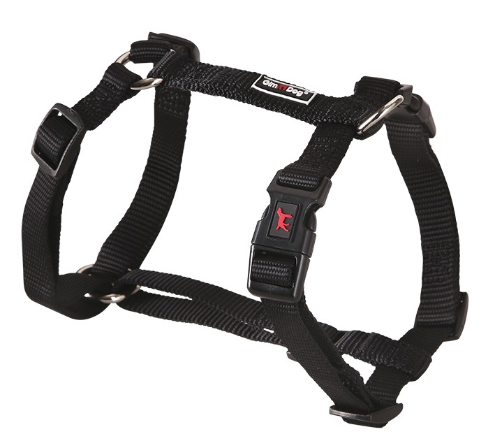 Postroj Gimborn Nylon H 1,0 x 33 - 44 cm černý