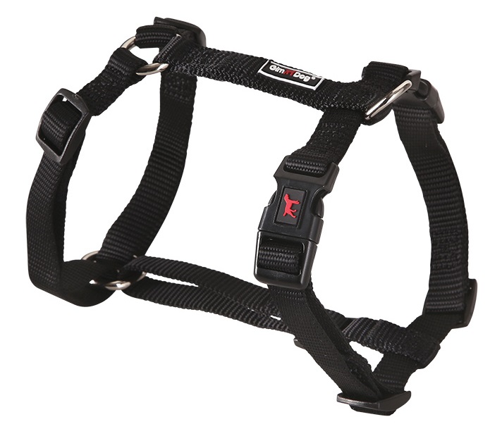 Postroj Gimborn Nylon H 1,5 x 40-55 cm černý