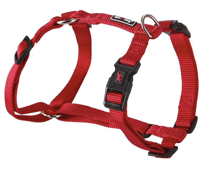 Postroj Gimborn Nylon H 2,0 x 50-70 cm červený