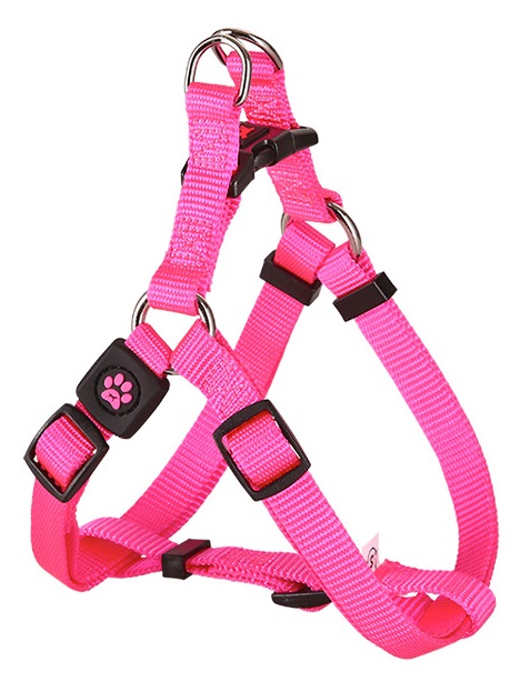 Postroj Gimborn Nylon X 1,5x45-63cm růžový