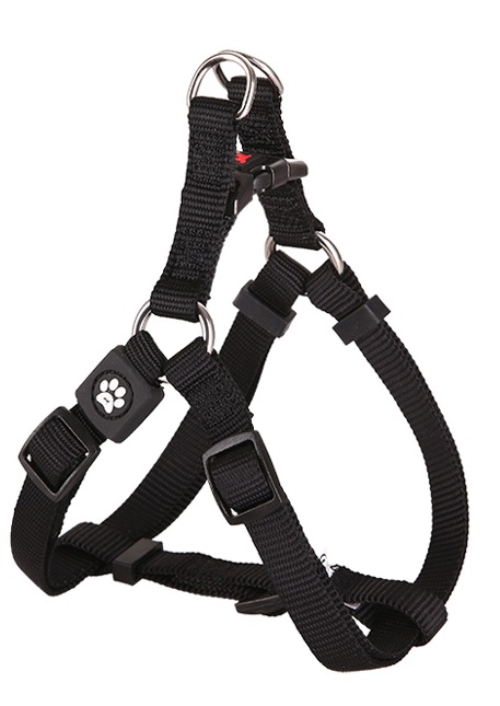 Postroj Gimborn Nylon X 2,0 x 53-77 cm černý