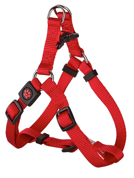 Postroj Gimborn Nylon X 2,5 x 65 - 99 cm červený