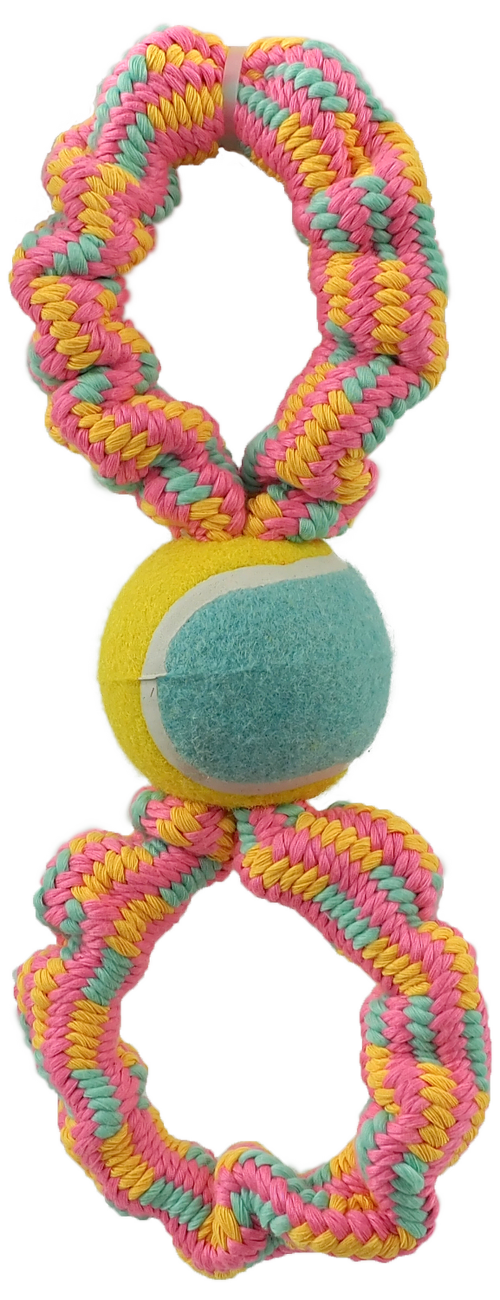 Přetahovadlo Dog Fantasy osmička + tenisák vzor 1, 27cm