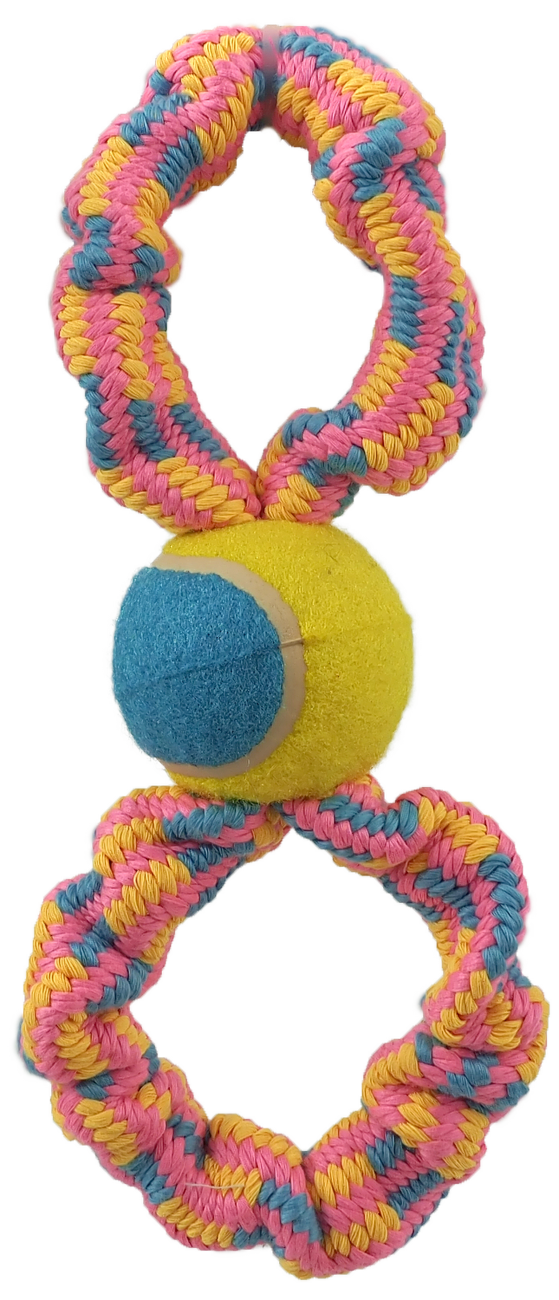 Přetahovadlo Dog Fantasy osmička + tenisák vzor 2, 27cm