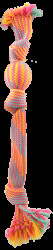 Přetahovadlo Dog Fantasy s míčkem vzor 1, 3 knoty 50cm