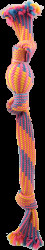 Přetahovadlo Dog Fantasy s míčkem vzor 2, 3 knoty 50cm