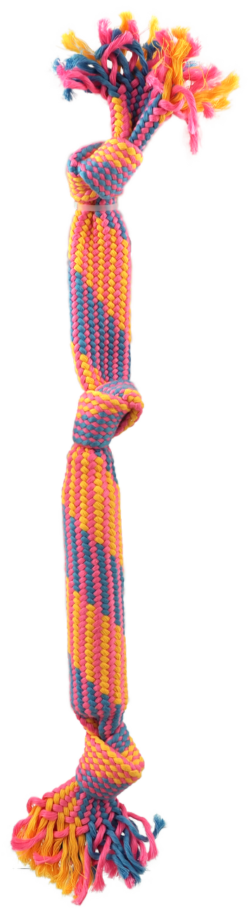 Přetahovadlo Dog Fantasy se zvukem vzor 2, 3 knoty 53cm