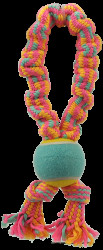 Přetahovadlo Dog Fantasy + tenisák vzor 1, 2 knoty 32cm