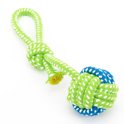 Přetahovadlo Reedog, bavlněné lano s míčem, 22 cm | P50284