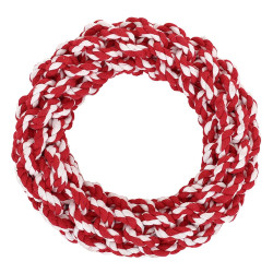 Přetahovadlo Reedog kruh červená, pletená hračka, 19 cm | P49524